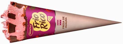 HELADO FRÍO RICO FRESA CONO